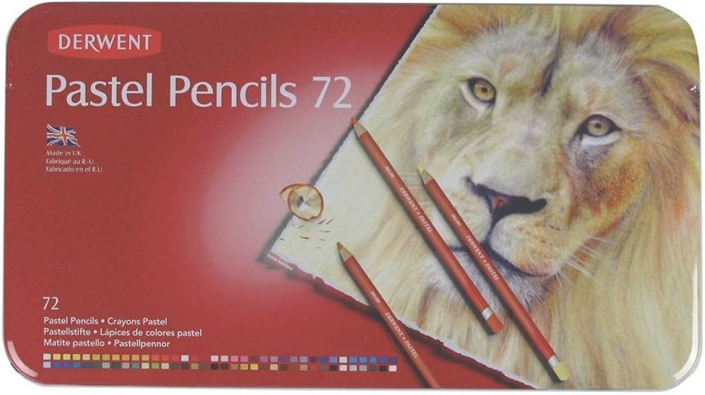 Amazon | Derwent 72 Pastel Pencil Metal Tin Set by Derwent