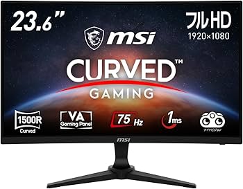 Amazon.co.jp: MSI ゲーミングモニター 75Hz 23.6インチ VA湾曲