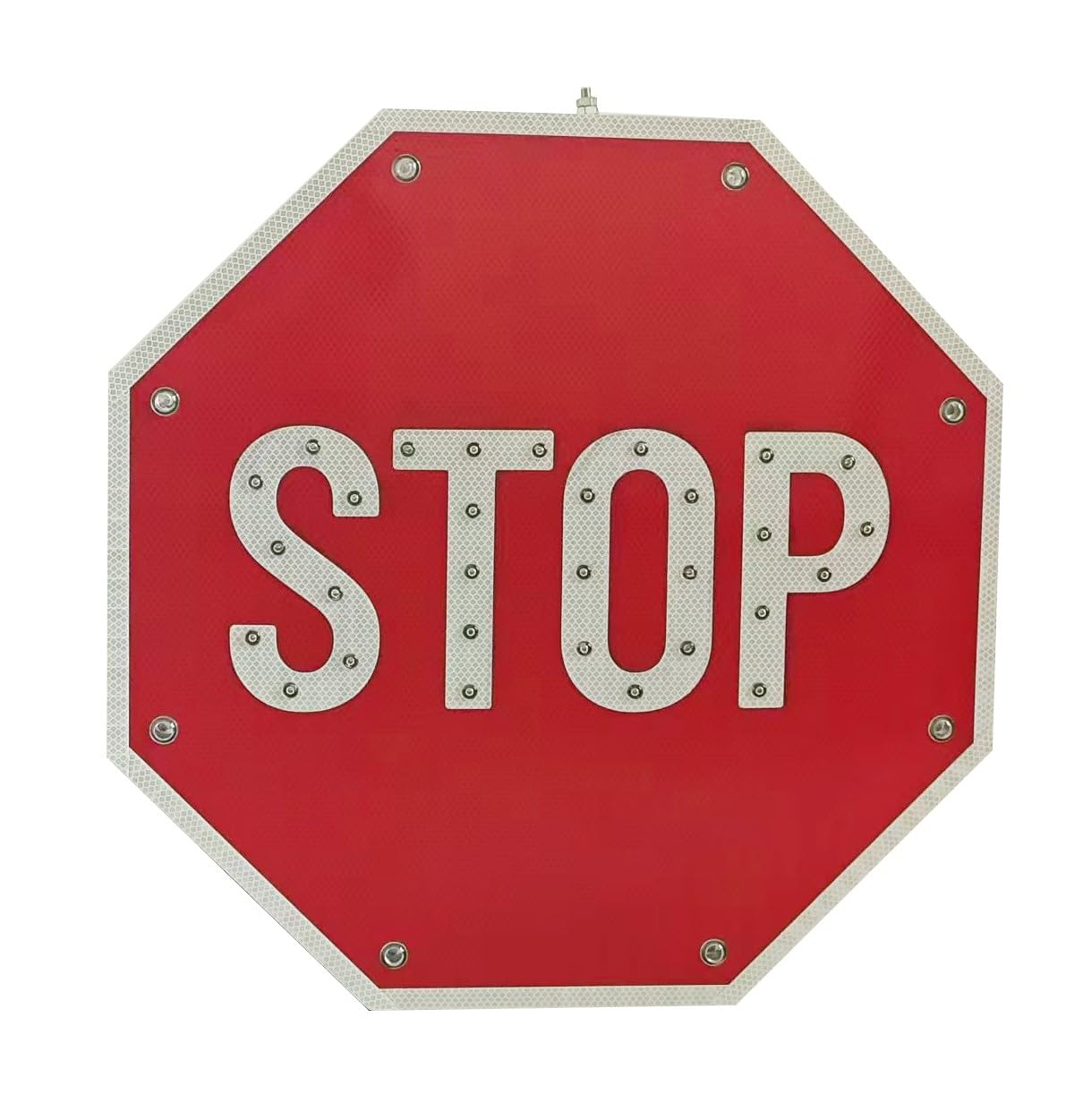 Amazon.co.jp: 24インチ ソーラーストップサイン、アルミ製八角形道路