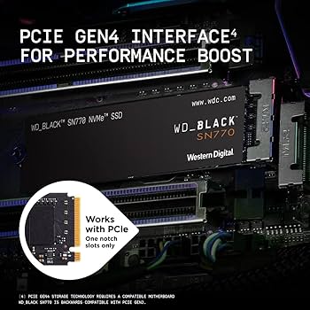 Amazon.com: WD_BLACK 2TB SN770 NVMe Internal Gaming SSD Solid