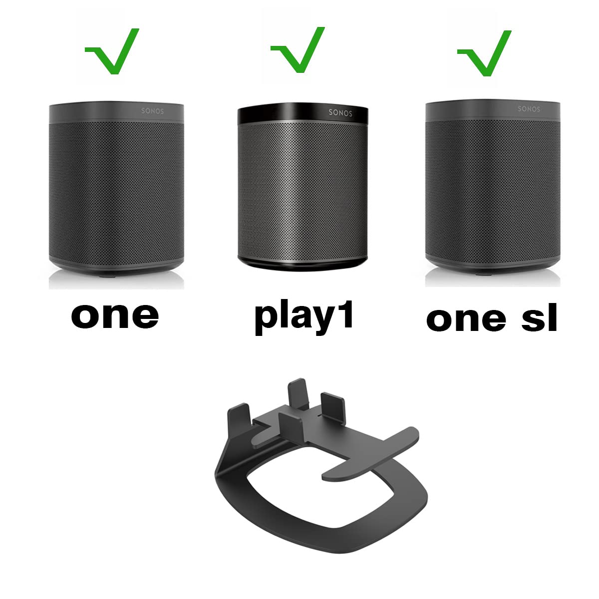 Amazon | Monzlteck デスクトップスタンド Sonos One、One SL用 Play1