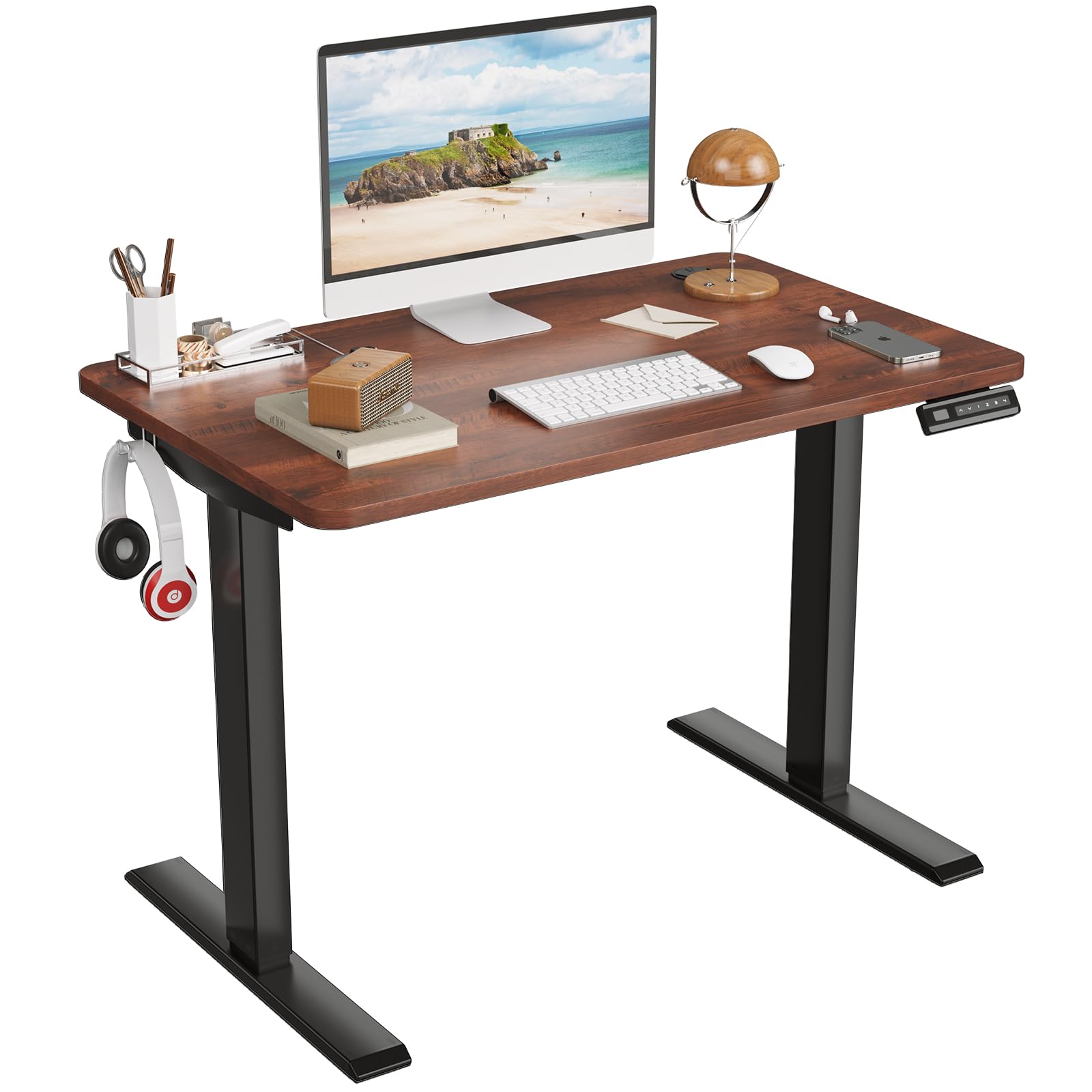 Amazon | Sunon 電動昇降デスク（幅100cmX奥行60cm） 組み立て簡単（8