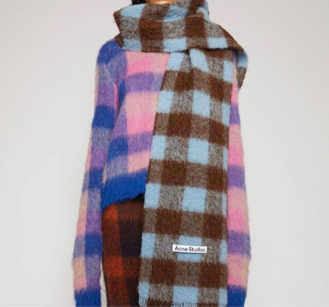 Amazon | アクネストゥディオス Acne Studios チェック柄マフラー