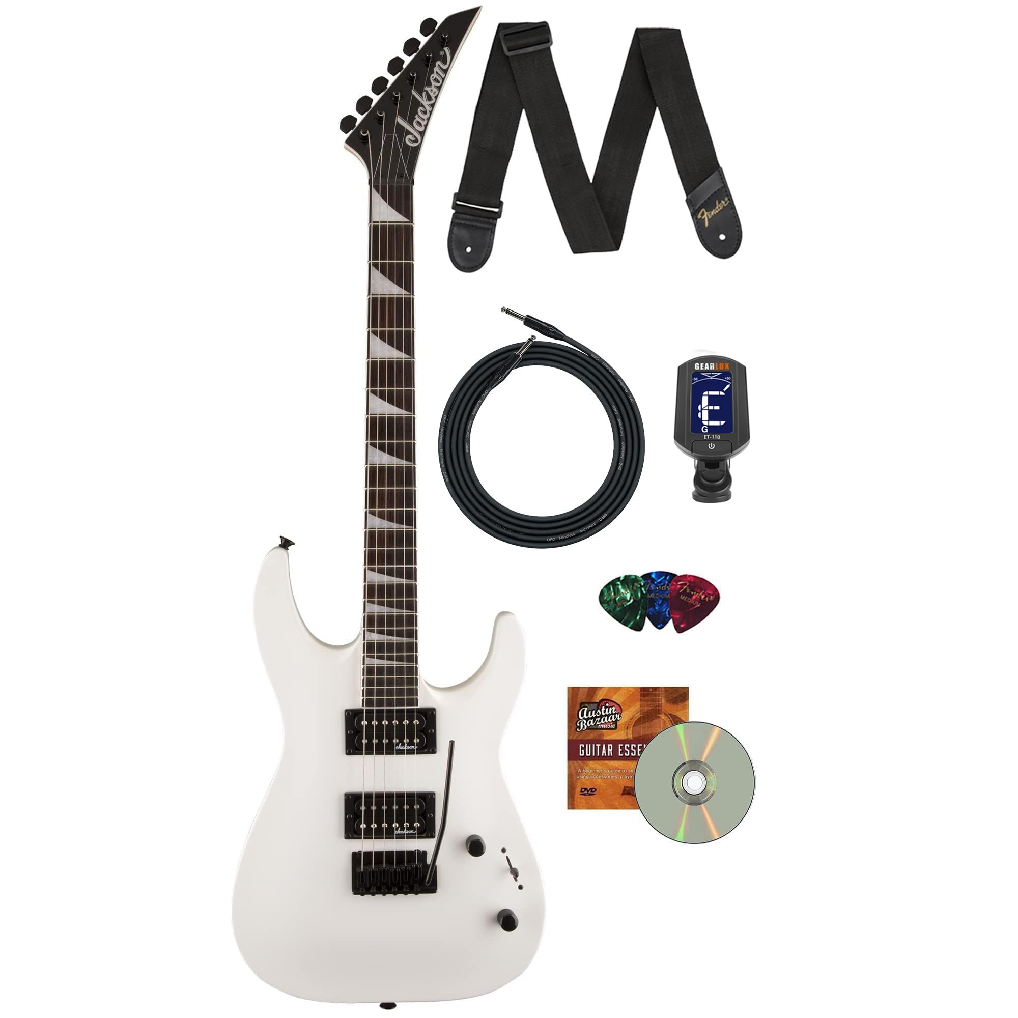 Amazon.com: Jackson Dinky Arch Top JS22 DKA Electric Guitar - Snow