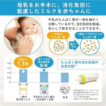 Amazon.co.jp: 森永 はぐくみ スティックタイプ 13g×10本 [0ヶ月~1歳