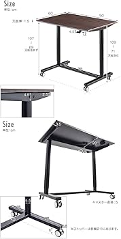 Amazon | タンスのゲン スタンディングデスク 昇降デスク 幅90cm 高さ
