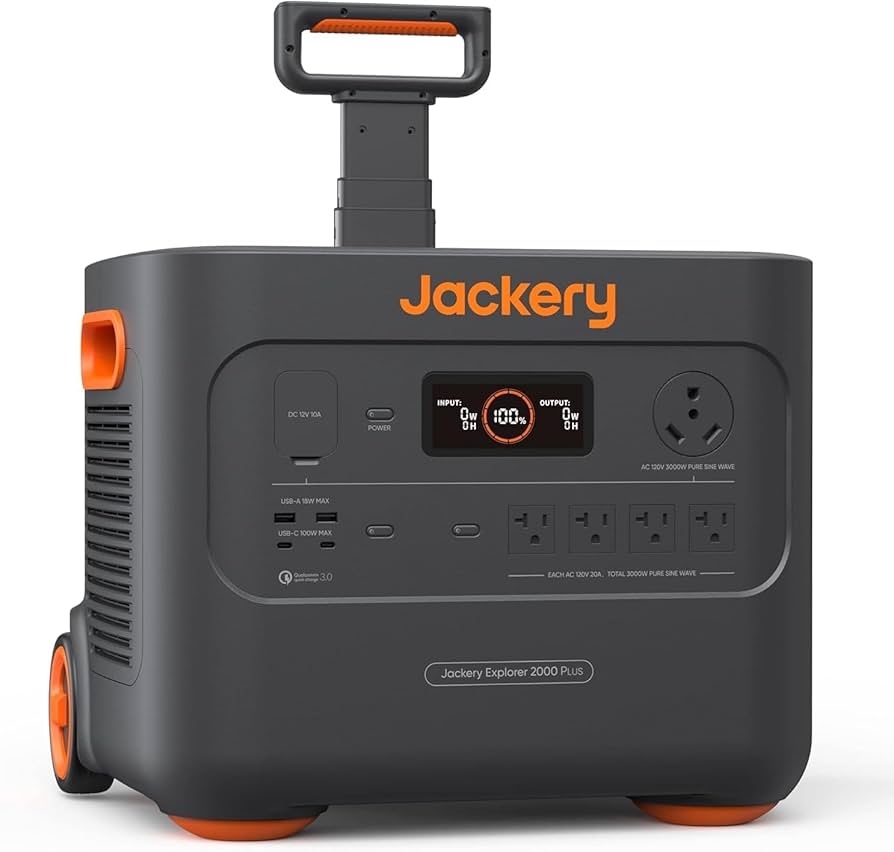 Jackery Portable Power Station Explorer 2000 Plus, Solar Generator