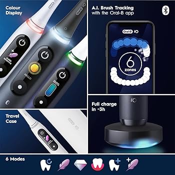 Amazon.com : Oral-B iO Series 8 Electric Toothbrush with 2