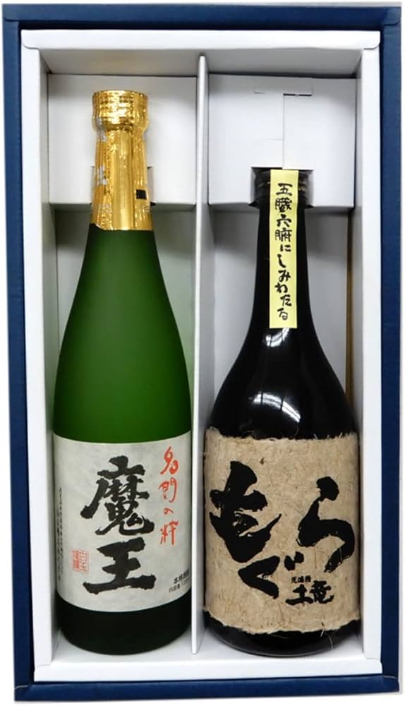 Amazon.co.jp: 高級芋焼酎2本セット 魔王 25度720ml、もぐら 25度720ml