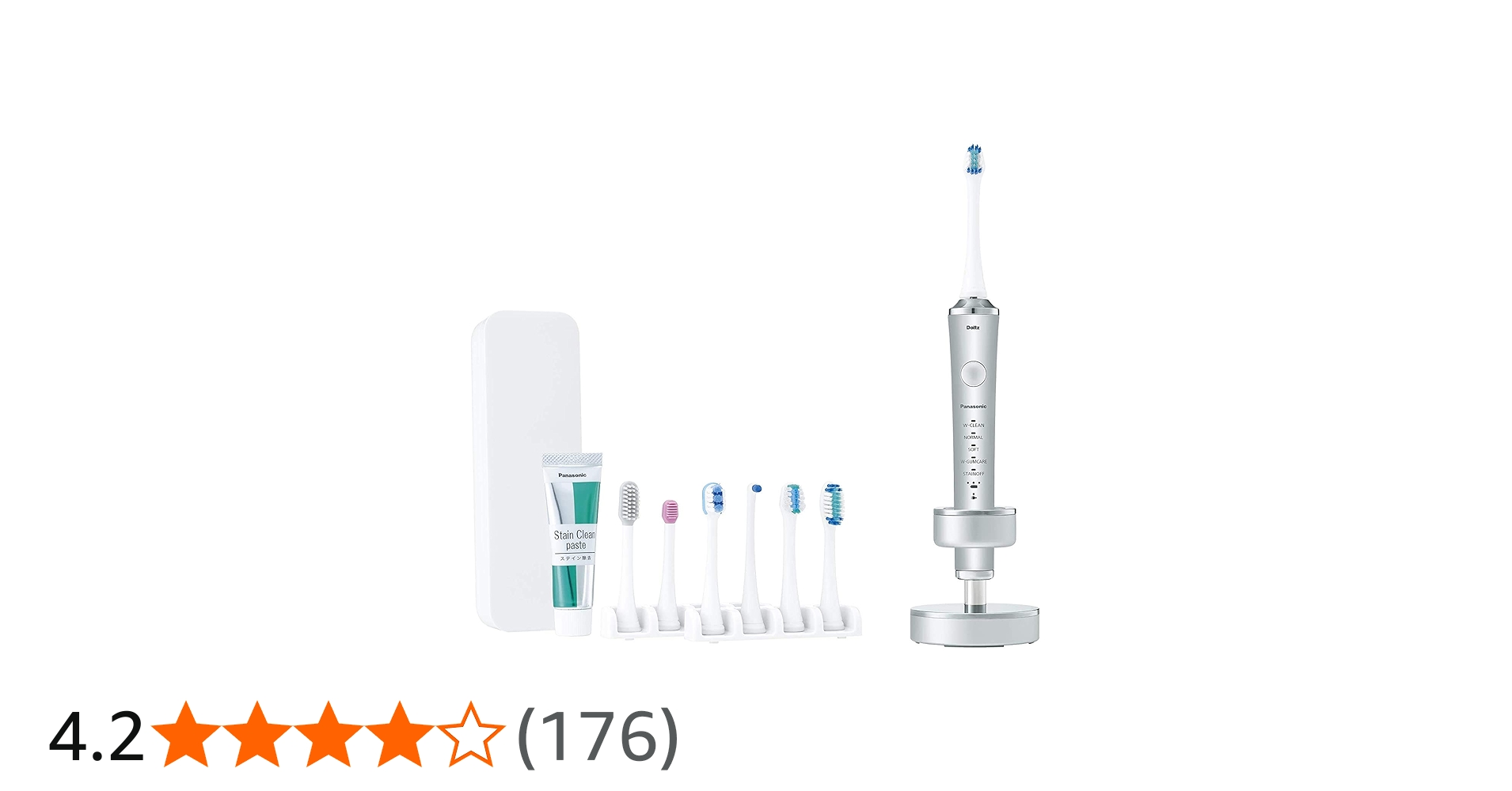 Amazon | パナソニック 電動歯ブラシ ドルツ シルバー EW-DP53-S