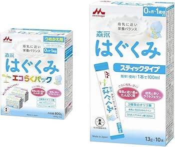 森永 E赤ちゃん エコらくパック 粉ミルク800g(400g✕2)が3箱 Amazon
