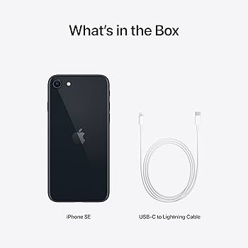 Amazon.com: 2022 Apple iPhone SE (64 GB, Midnight) [Locked] +
