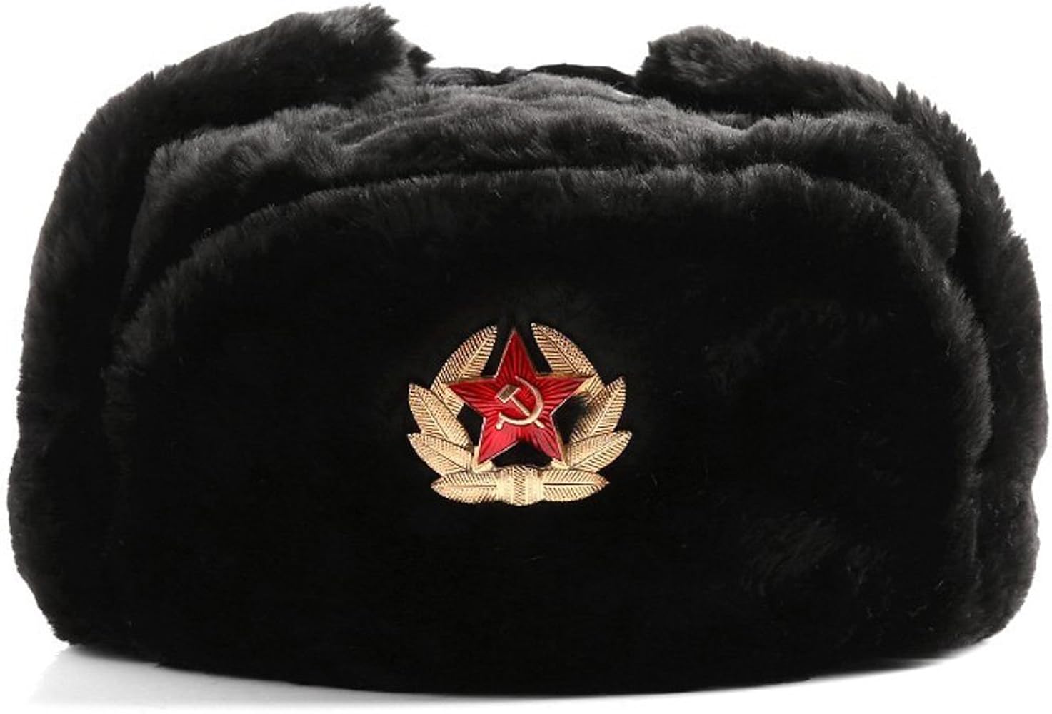 Amazon.co.jp: ロシア軍実物製造工場製 兵用防寒帽（ウシャンカ）(56