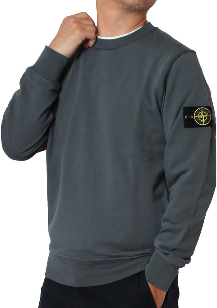 Amazon.co.jp: [ストーンアイランド] ワッペン付き スエットトレーナー