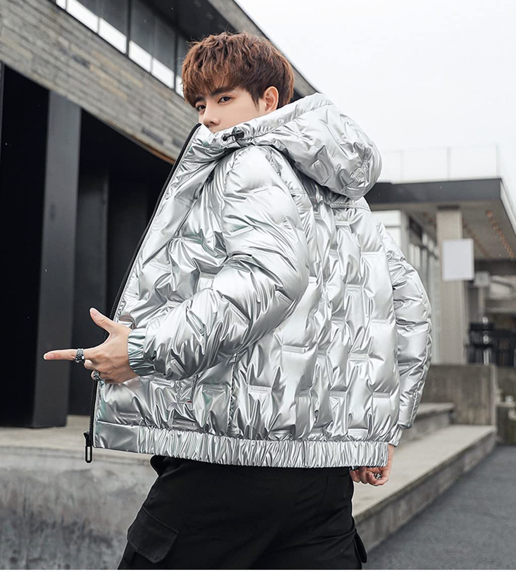 Men's Down Jacket,Lightweight Packable Puffer Jacket for Hiking