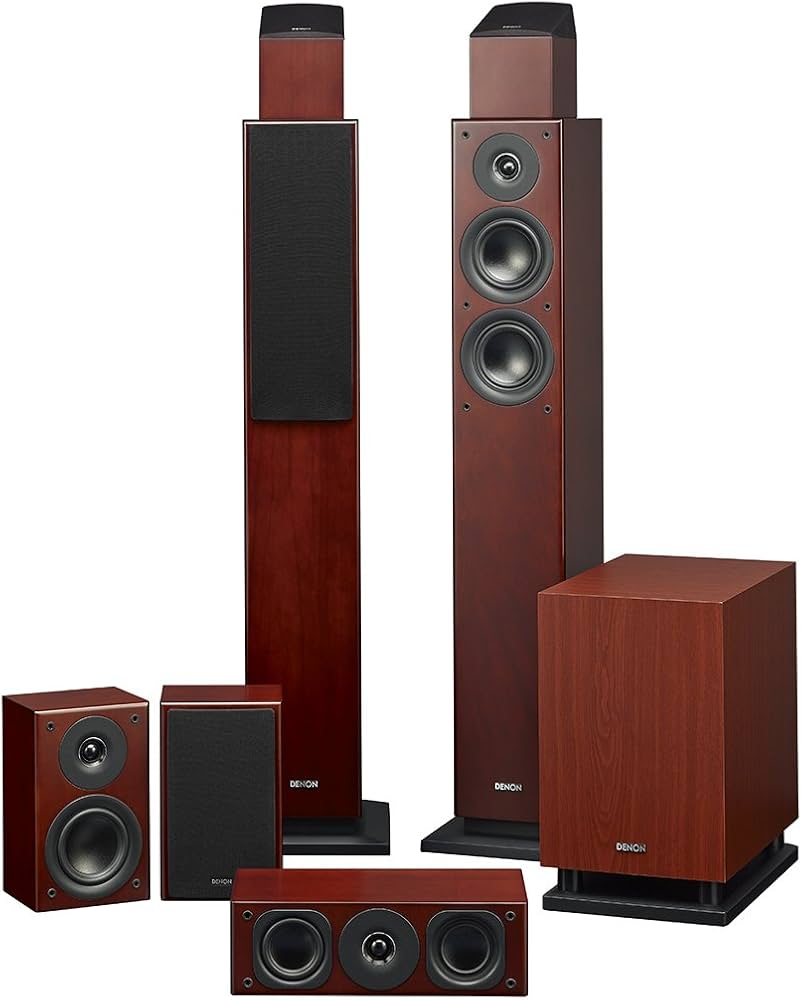 Amazon.co.jp: デノン Denon DSW-37 最大出力100W(PEAK)で迫力の重低音