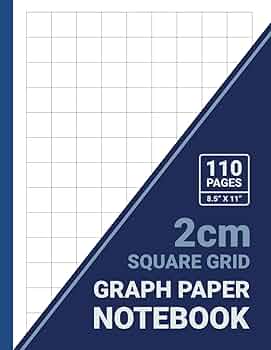 2 cm Square Grid Graph Paper Notebook: 2 cm x 2 cm Squares, 20 mm