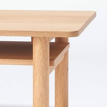 Amazon.co.jp: 無印良品 木製ローテーブル・オーク材 幅110×奥行55×高