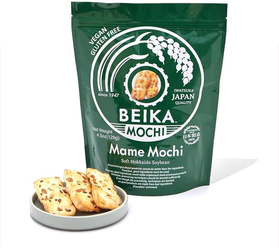 Amazon.com: [Beika Mochi] Mame Mochi Flavor Japanese Rice Mochi