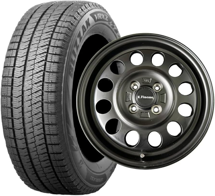 Amazon | (スタッドレスタイヤ)ブリヂストンVRX2 155/65R14 (ホイール