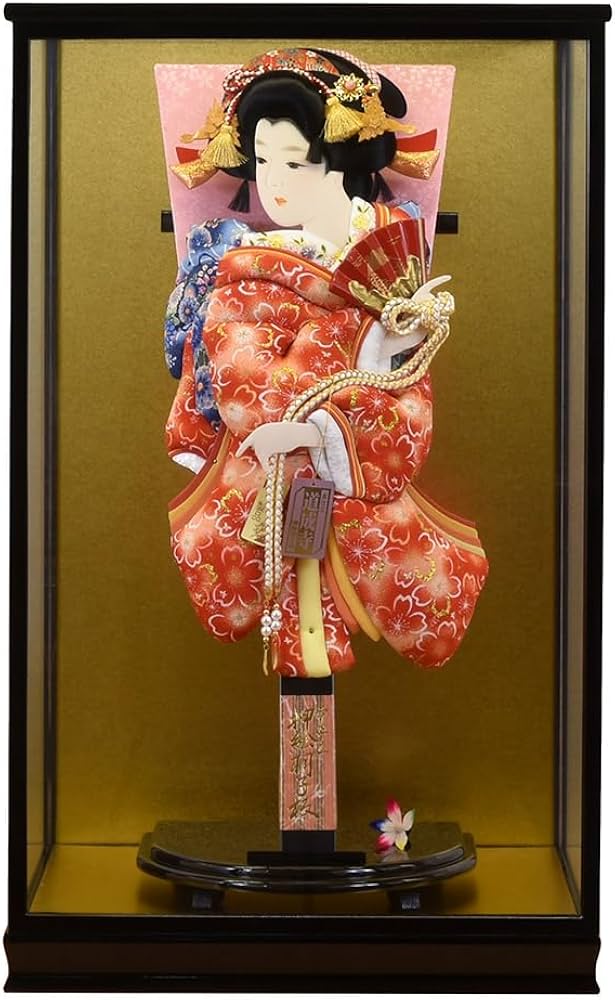 Amazon | 羽子板 お祝い 初正月 羽子板飾り ガラス ケース飾り 正月
