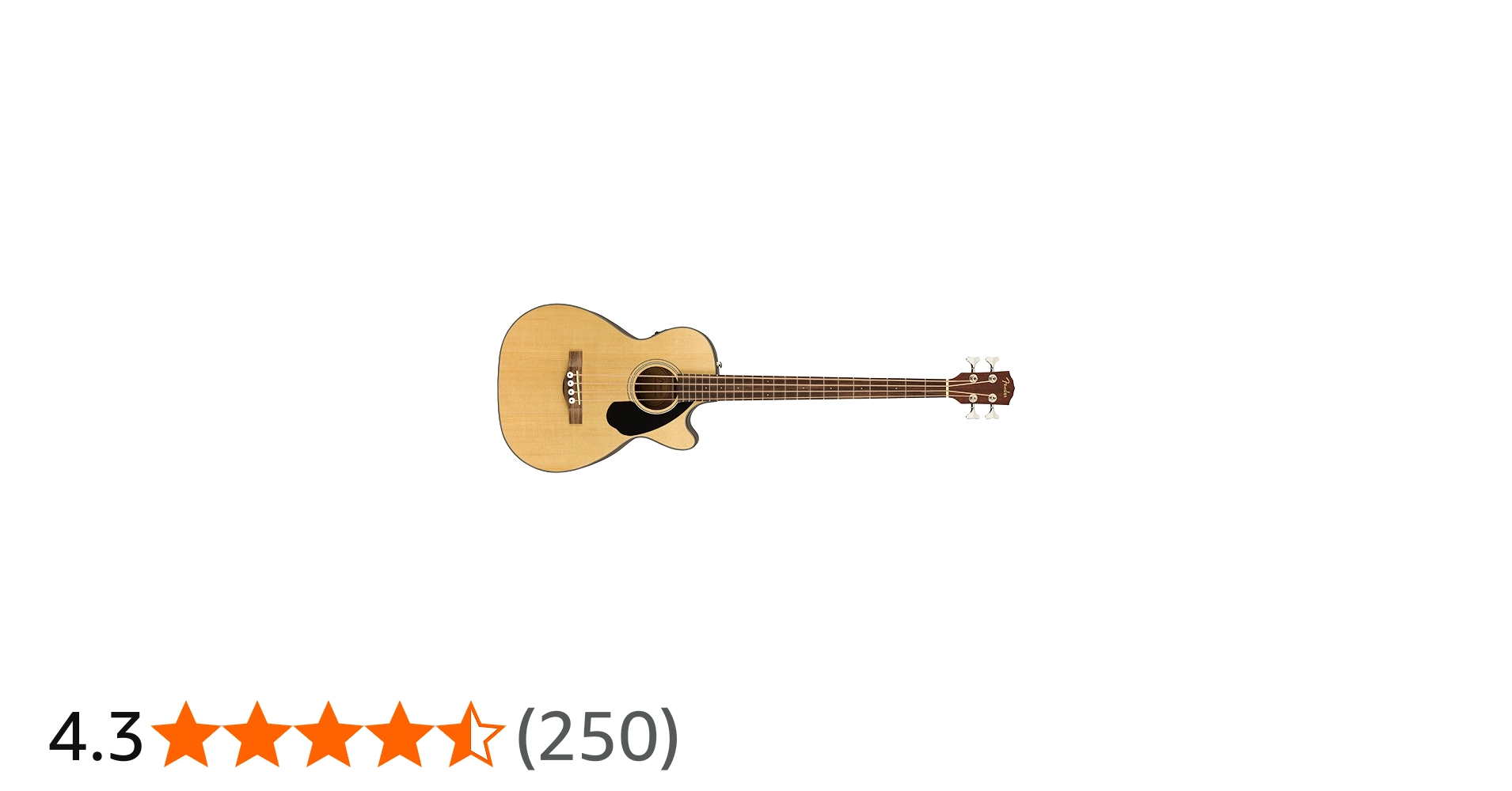Amazon | Fender アコースティックベース CB-60SCE Bass, Laurel