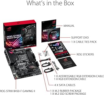ASUS Placa mãe ROG Strix B450-F Gaming II AMD AM4 (Ryzen 5000, 3ª