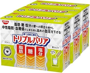 Amazon | 日清食品 トリプルバリア 青りんご味 3箱セット 1箱30本入