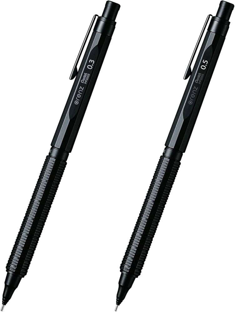 Amazon.co.jp: [セット買い]ぺんてる シャープペン オレンズネロ 0.3mm