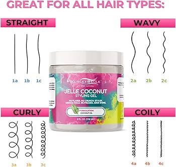 Amazon.com : Kurlee Belle Jelle Coconut Styling Gel 8oz : Beauty