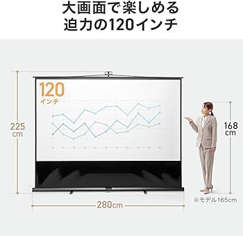 Amazon | サンワダイレクト プロジェクター スクリーン 120インチ 16:9