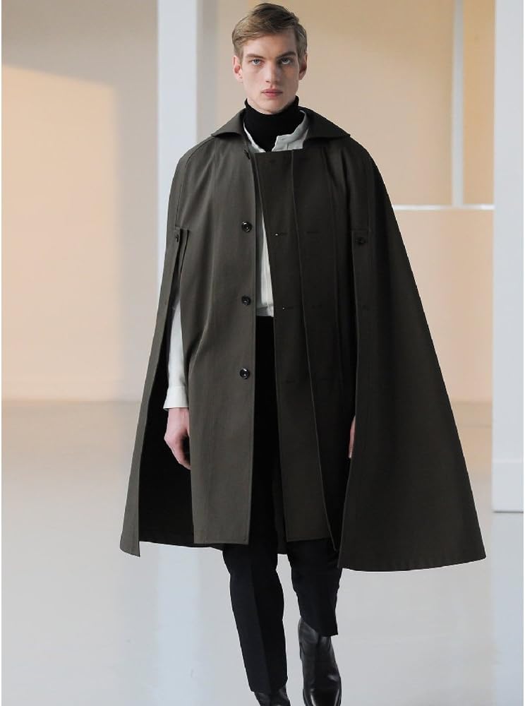 Amazon | [NERLosso] (ネルロッソ) ポンチョ メンズ ケープ マント