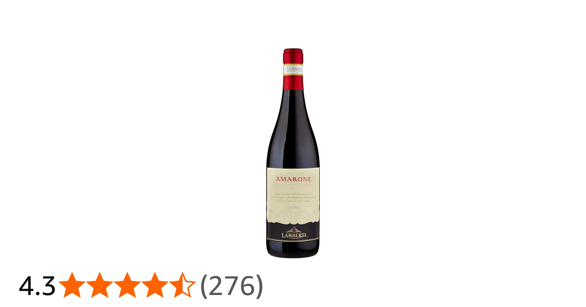 Lamberti Amarone della Valpolicella DOCG Red Wine Dry (1 x 0.75 L