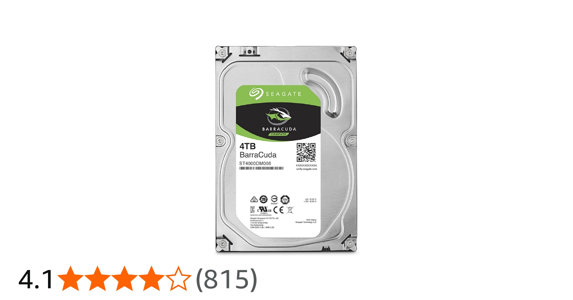 Amazon | Seagate 内蔵ハードディスク 3.5インチ 4TB PCユーザー向け