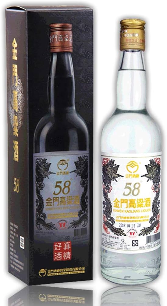 Amazon.co.jp: 台湾 酒 土産 高粱酒 58度 600ml 金門高粱酒 【金門湾