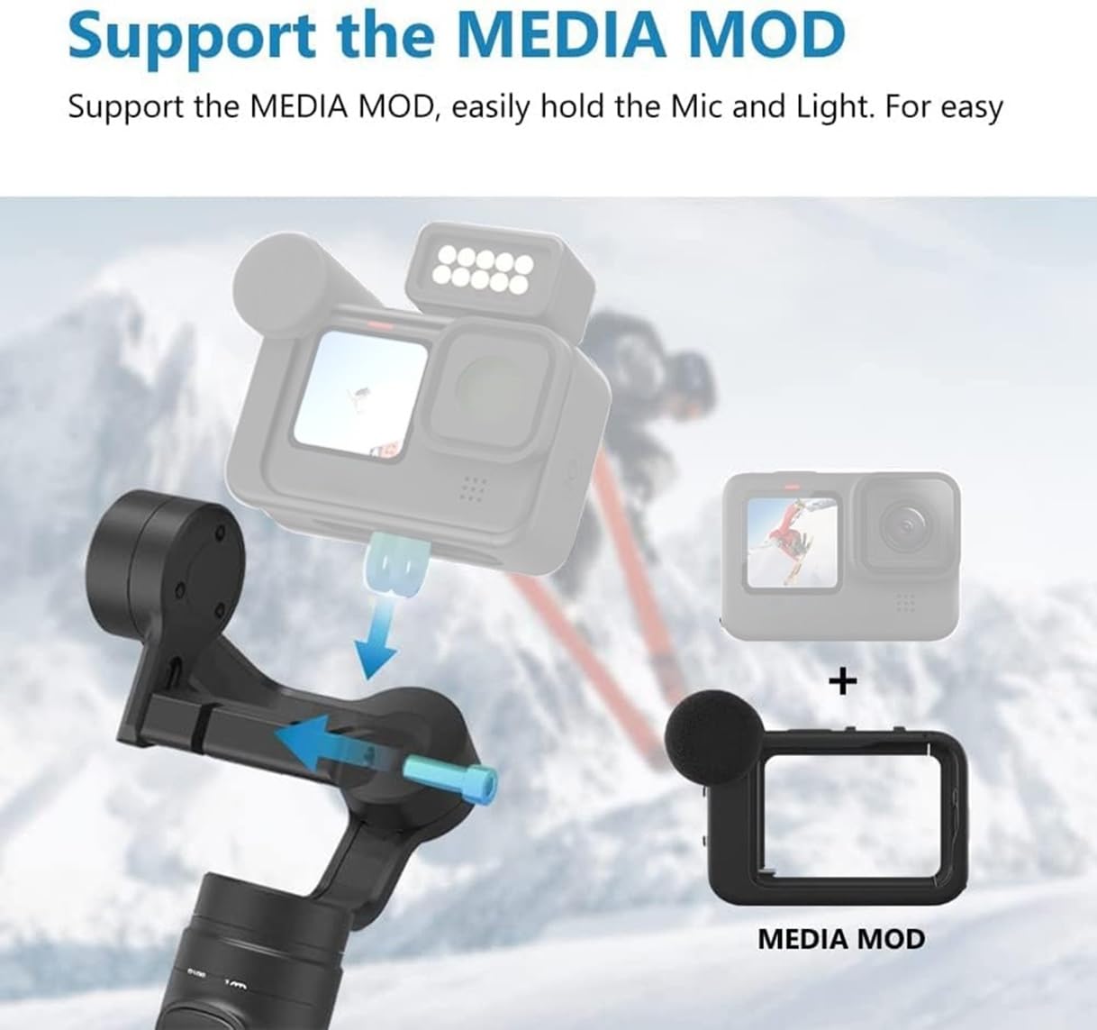 Amazon | INKEE Falcon Plus ジンバル アクションカメラ適用