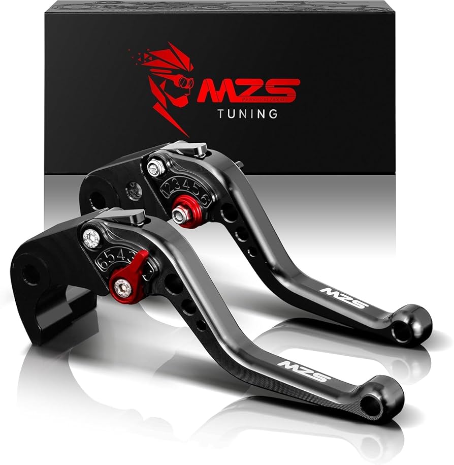 Amazon.com: MZS Black Motorcycle Brake Clutch Levers Adjustable