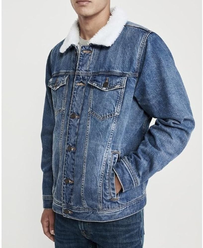 Amazon | アバクロAbercrombie&FitchシェルパデニムジャケットB54 (XL