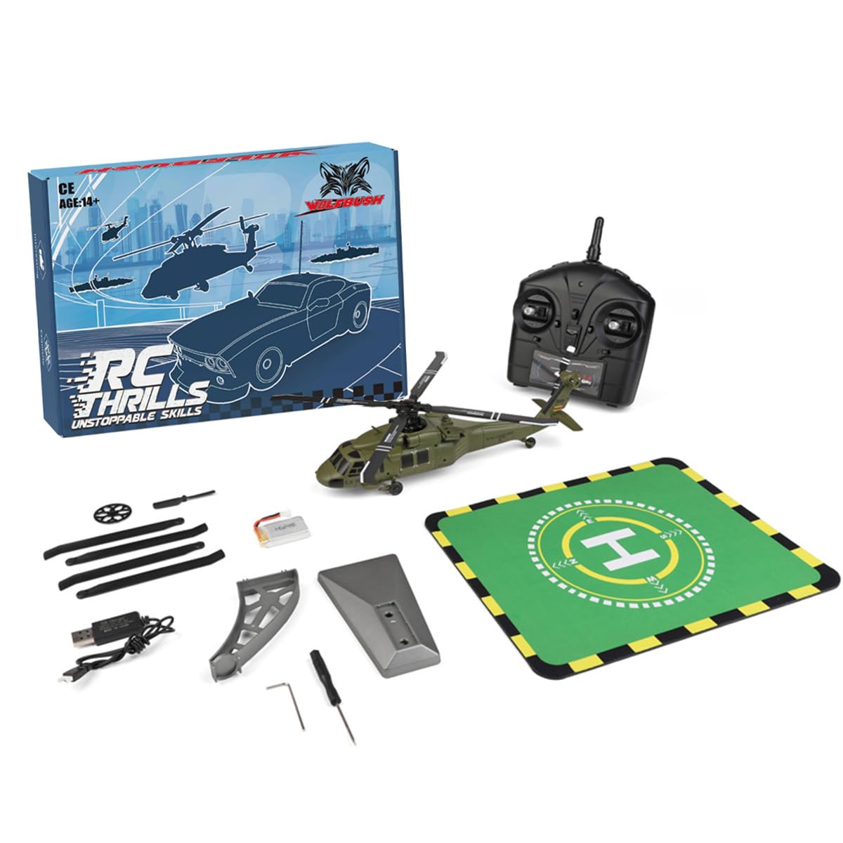 Amazon.com: PrecisionX WL K170 Black Hawk UH-60L 170 Size 2.4G 4CH