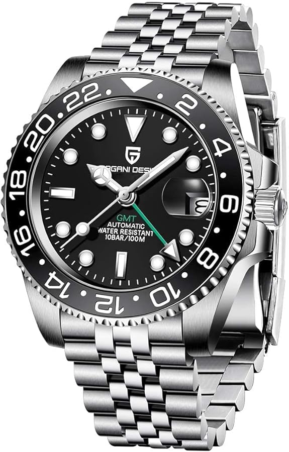 Amazon.co.jp: パガ－ニデザイン メンズ腕時計 GMT針 自動巻き 日本製