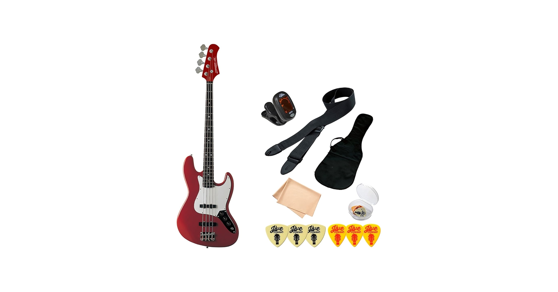 Amazon | ベース 初心者セット 7点 PhotoGenic JB-240 メタリック