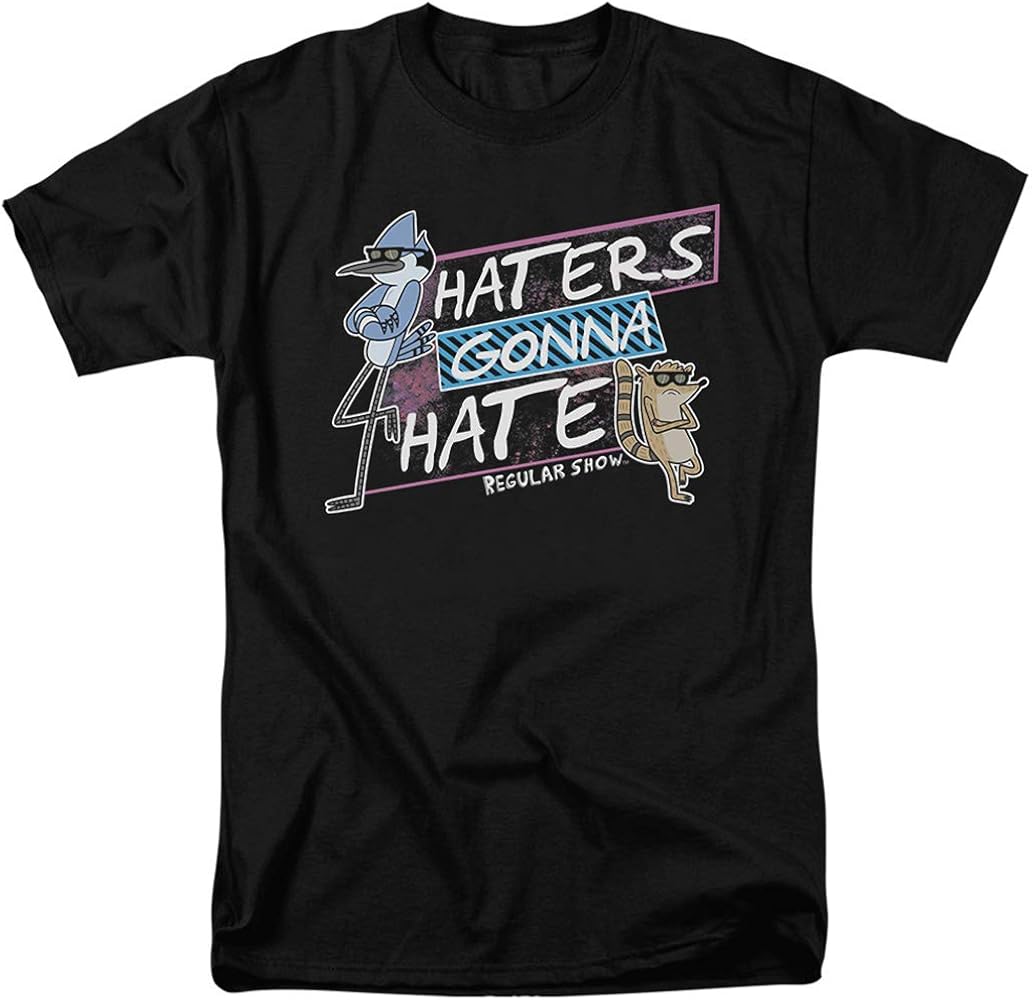Amazon.com: Popfunk Regular Show Haters Gonna Hate T-Shirt