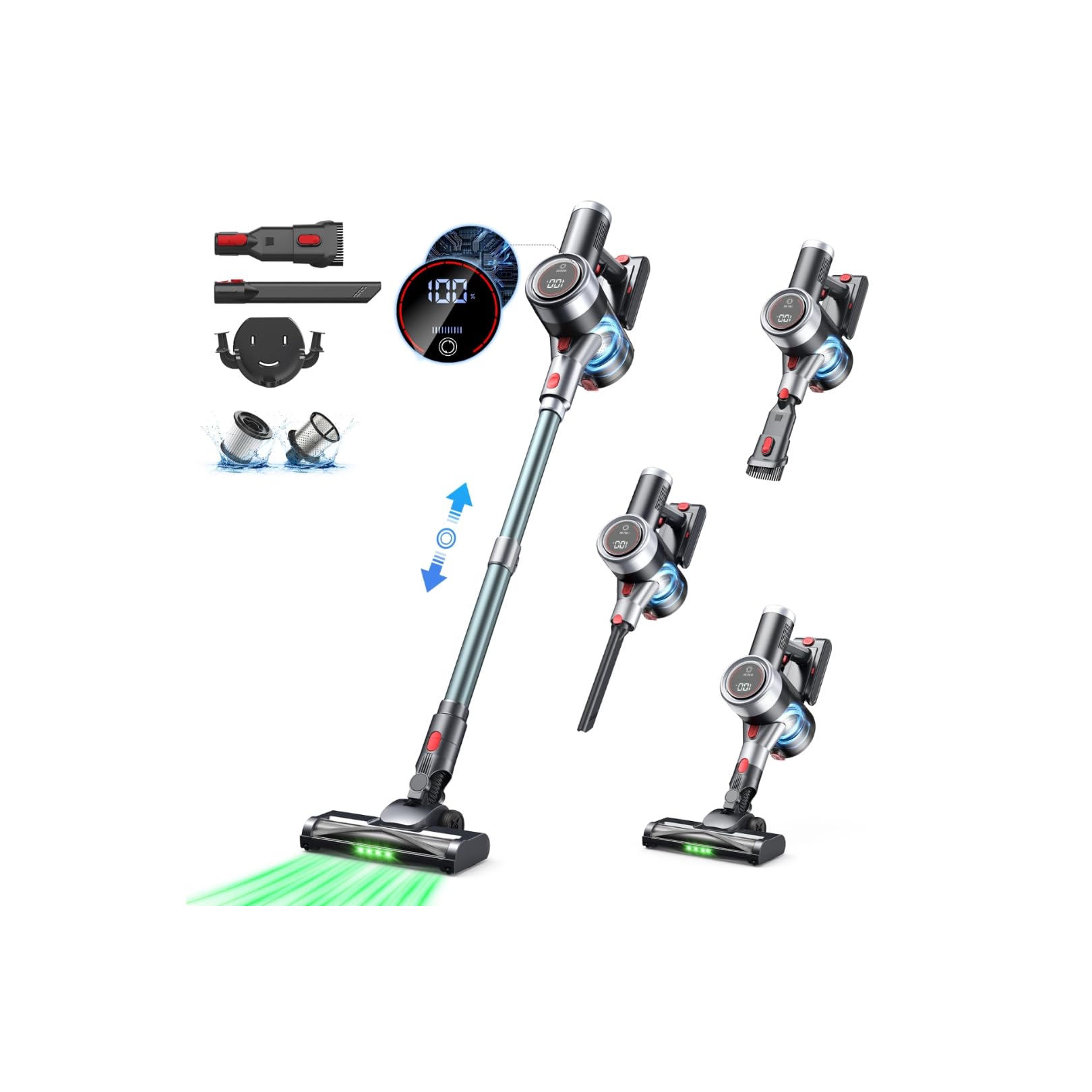 Amazon | 掃除機 コードレス【2026衝撃的デビュー！105Kpa超強力吸引