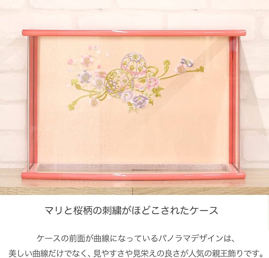 Amazon | 雛人形 ひな人形 小芥子親王 ピンク 白 パノラマ アクリル