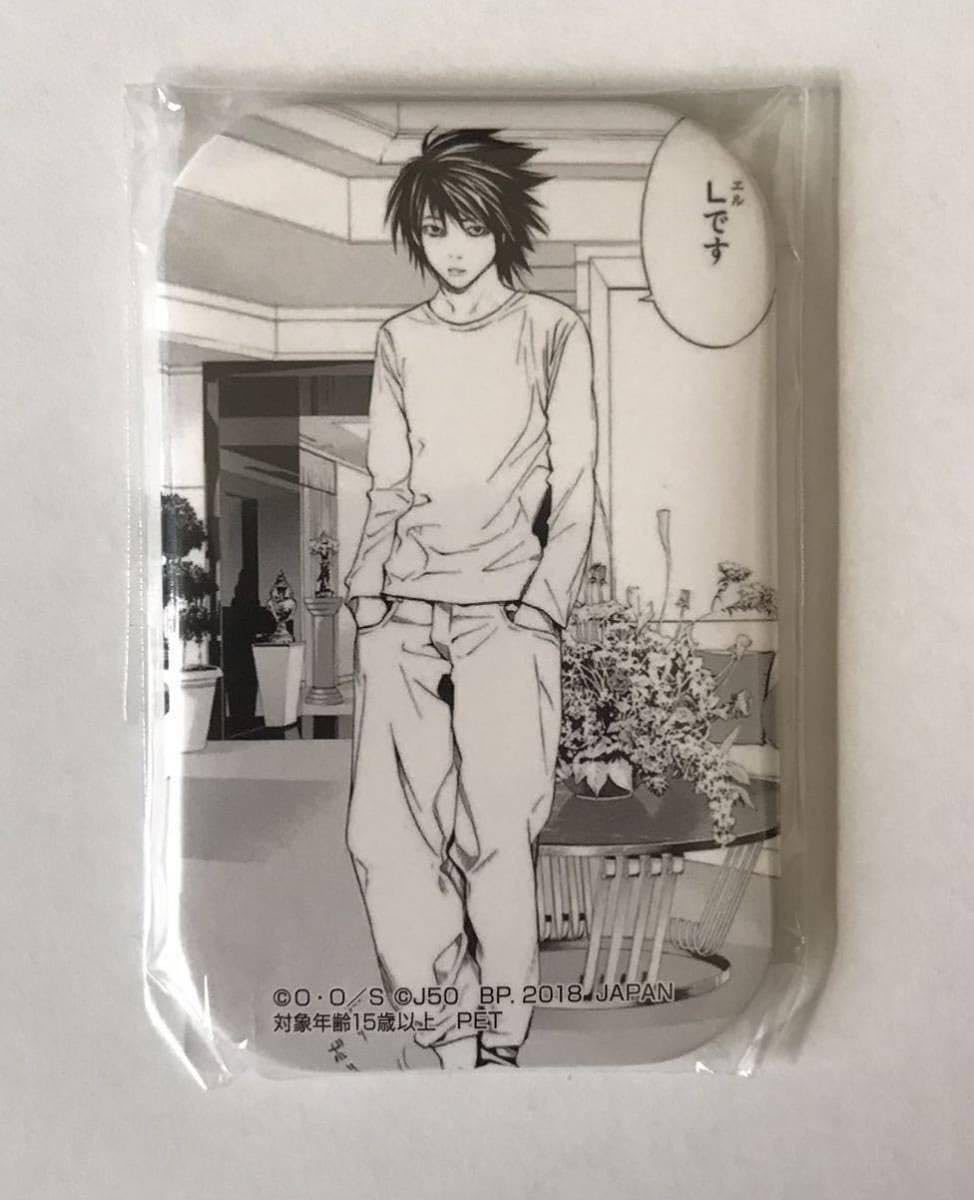 DEATH NOTE ジャンプ50周年 スクエア 缶バッジ L エル デスノート L