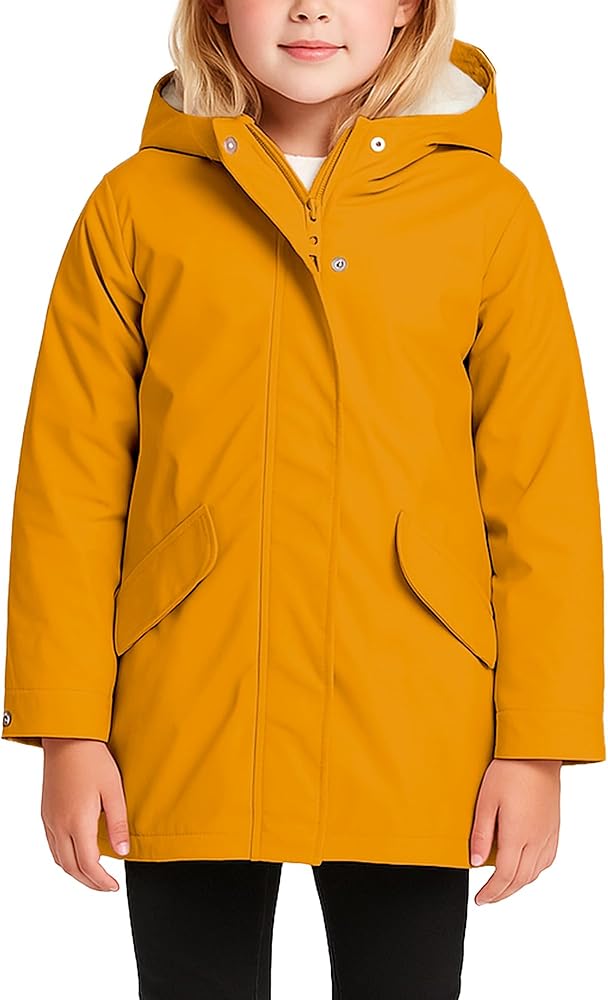 Amazon.com: URBAN REPUBLIC Girls Rain Jacket - Sherpa Fur Lined
