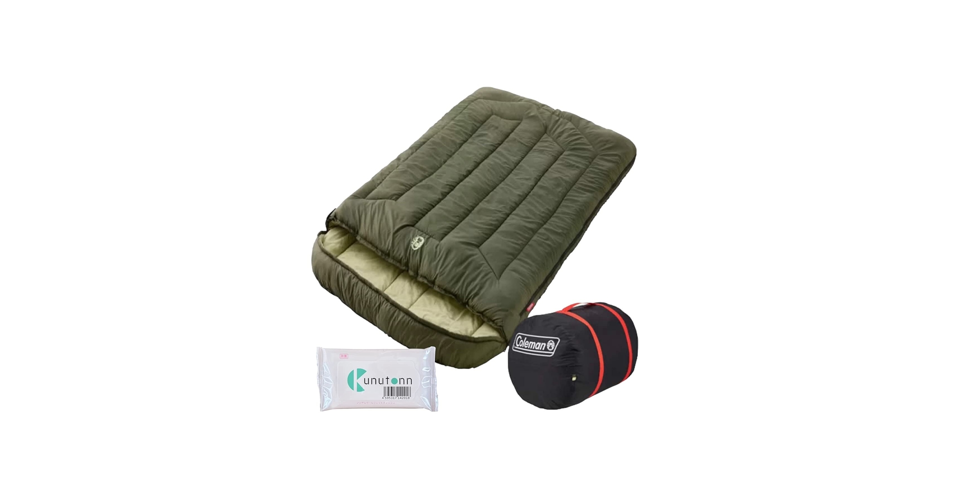 Amazon.co.jp: Coleman コールマン ハドソンダブル 2人用寝袋 -13℃〜7