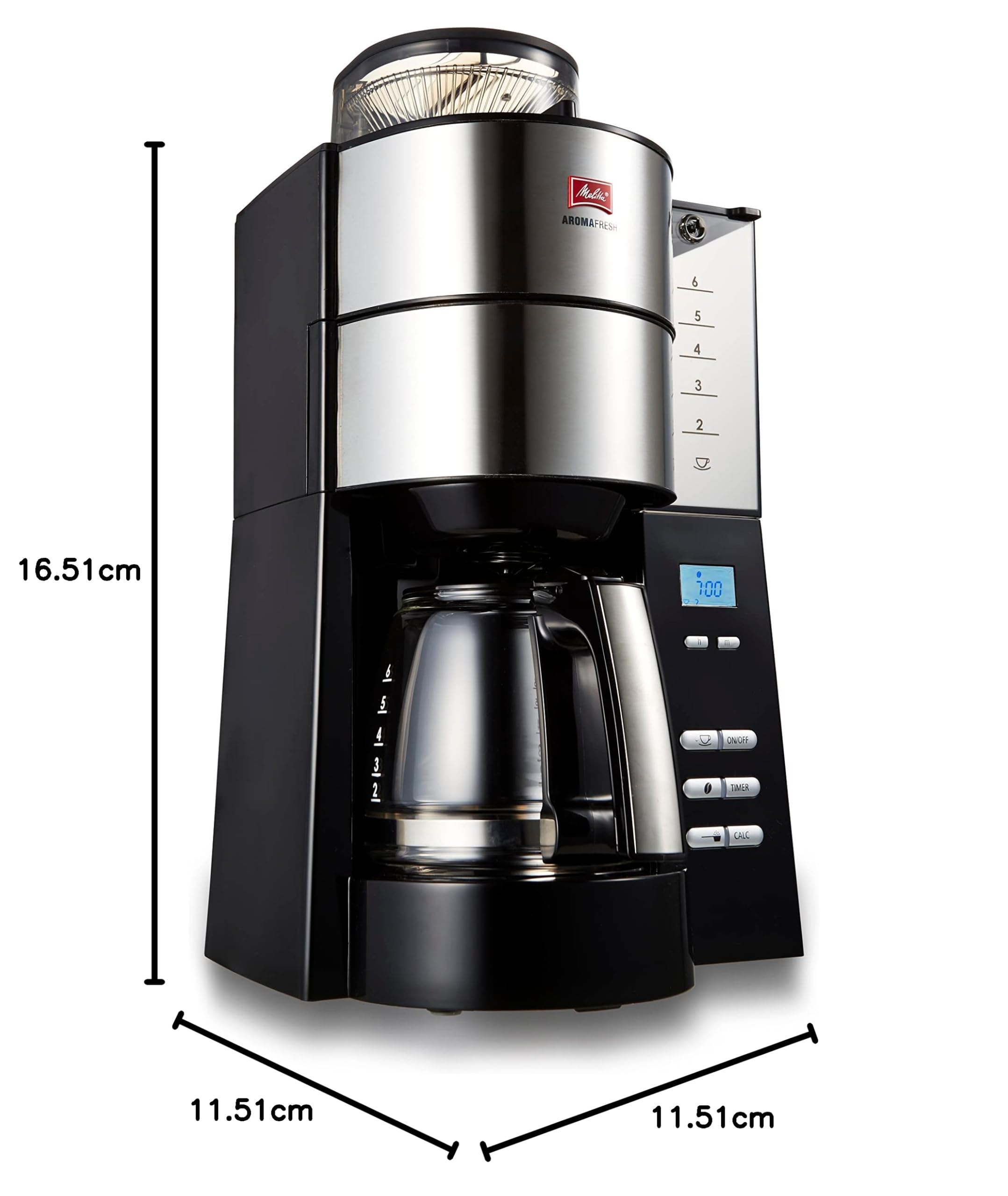 Amazon | メリタ(Melitta) 別売品 アロマフレッシュ 6杯用 グラス