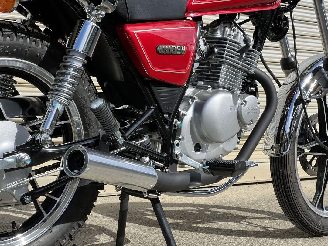 Amazon | 弾丸 GN125H GN125 2F モンスーン マフラー アルミ