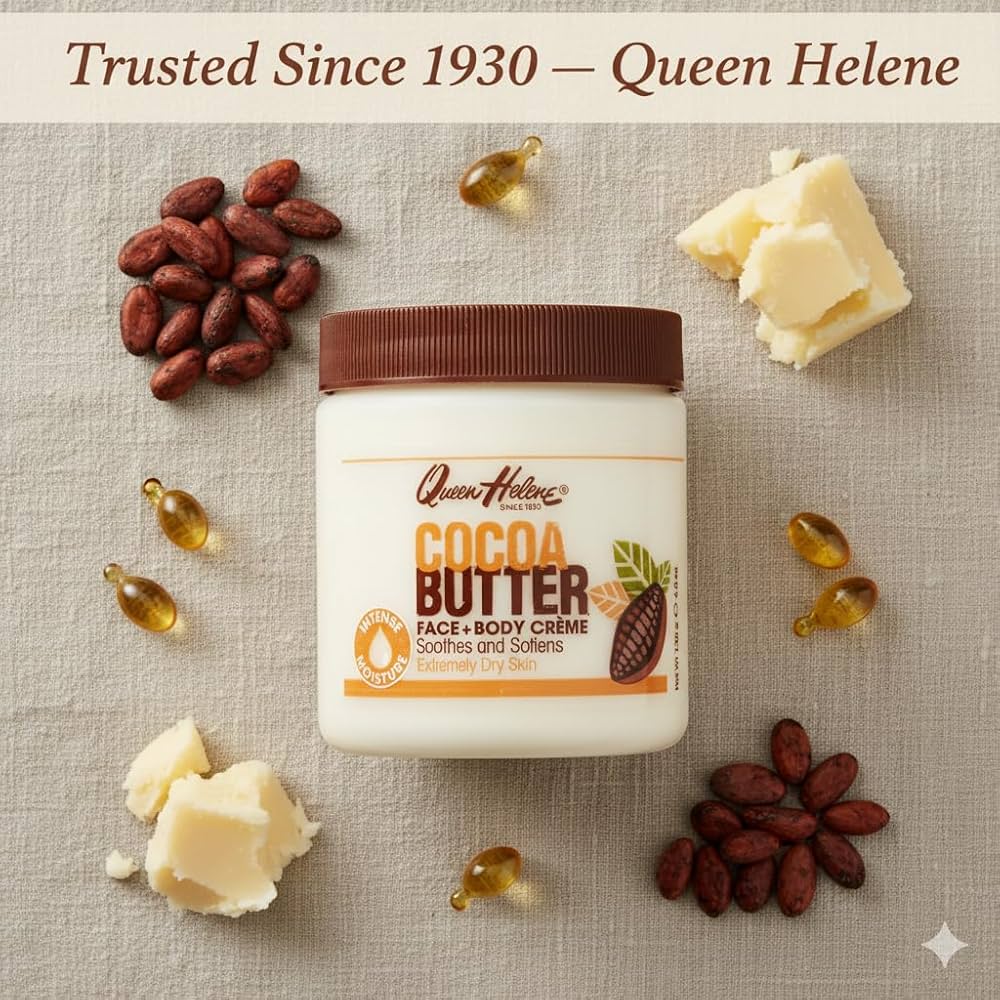 Amazon.com : Queen Helene Cocoa Butter Face & Body Cream – Extra